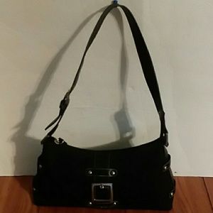 New York  & Co Woman Shoulder Leather bag  black